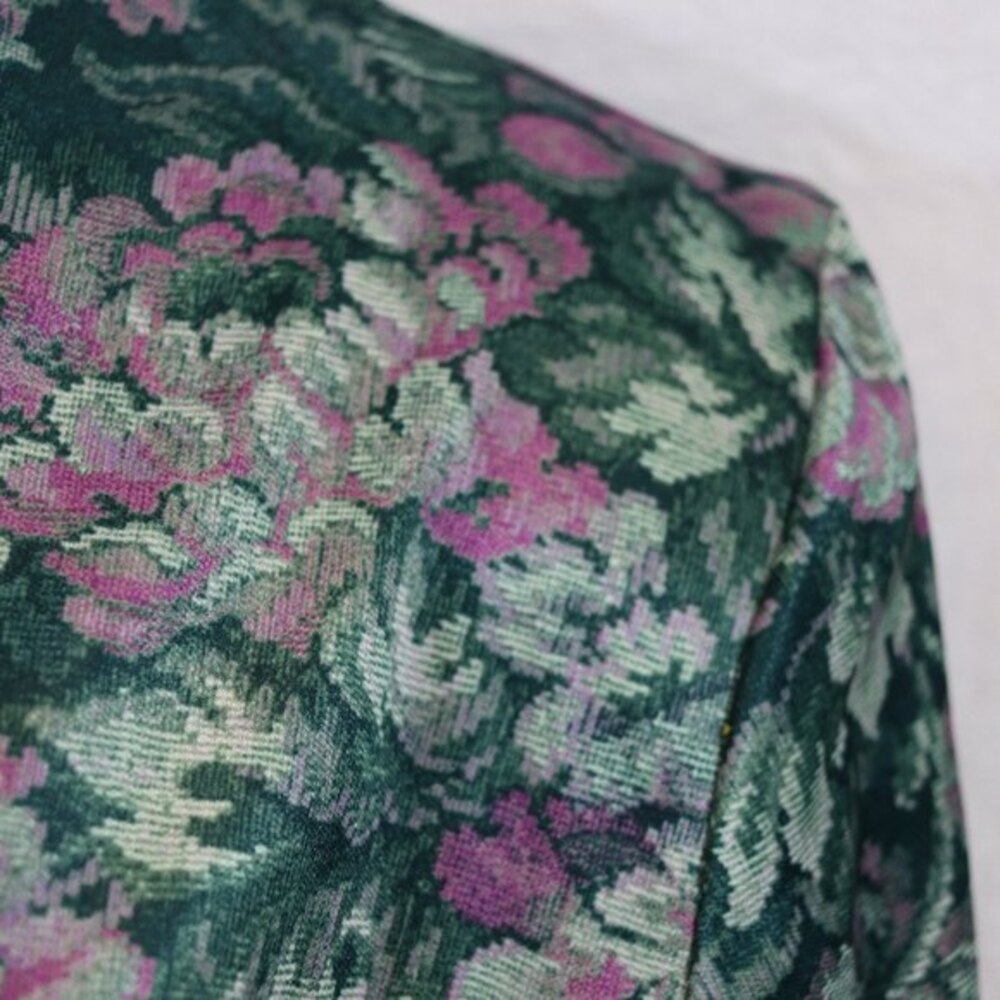 Whirlaway Frocks Vintage USA Layered Look Floral Blazer 18W - Picture 6 of 13